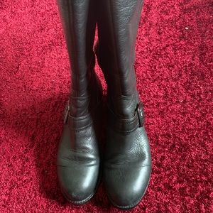 Gentle Souls Black Leather Rider Boots